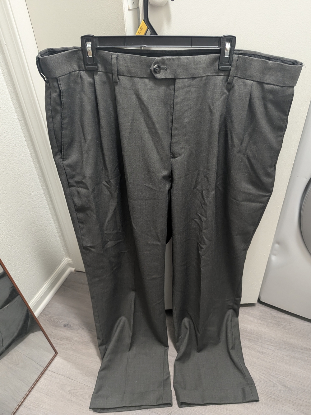 Men's Classic Gray Dress Pants - Tailored Fit